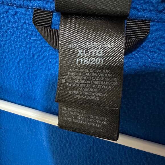 The North Face Boys Denali Full Zip Fleece Jacket Blue/Black XL (18/20) - Picture 11 of 14